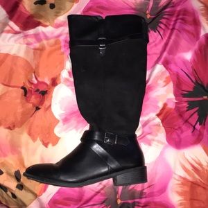 Knee high leather boots